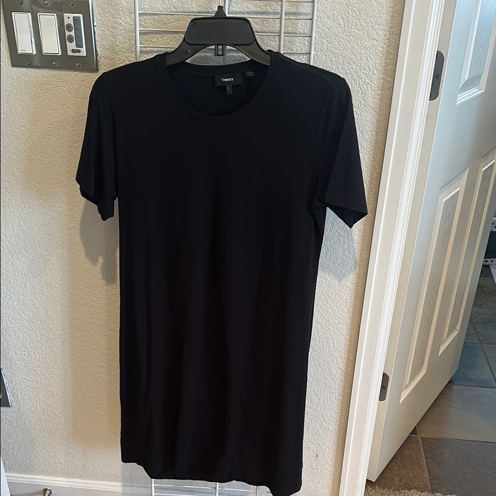 Theory Chic Black T-Shirt Dress